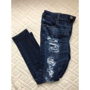 American Eagle ripped jeans dark wash